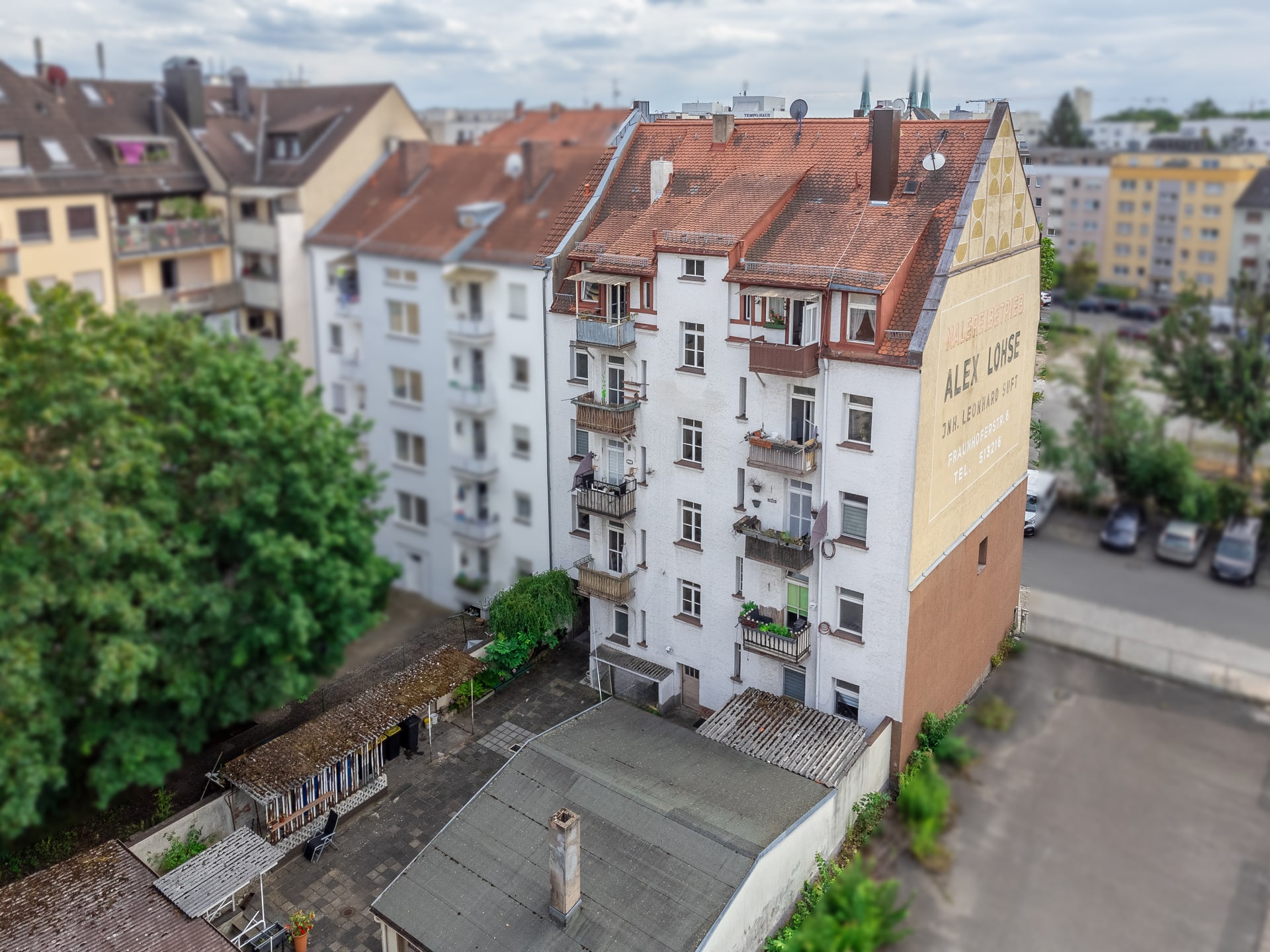 Mehrfamilienhaus mit 10 Wohneinheiten in Nürnberg-Schoppershof - Frauenhofer Straße-Drohne-5