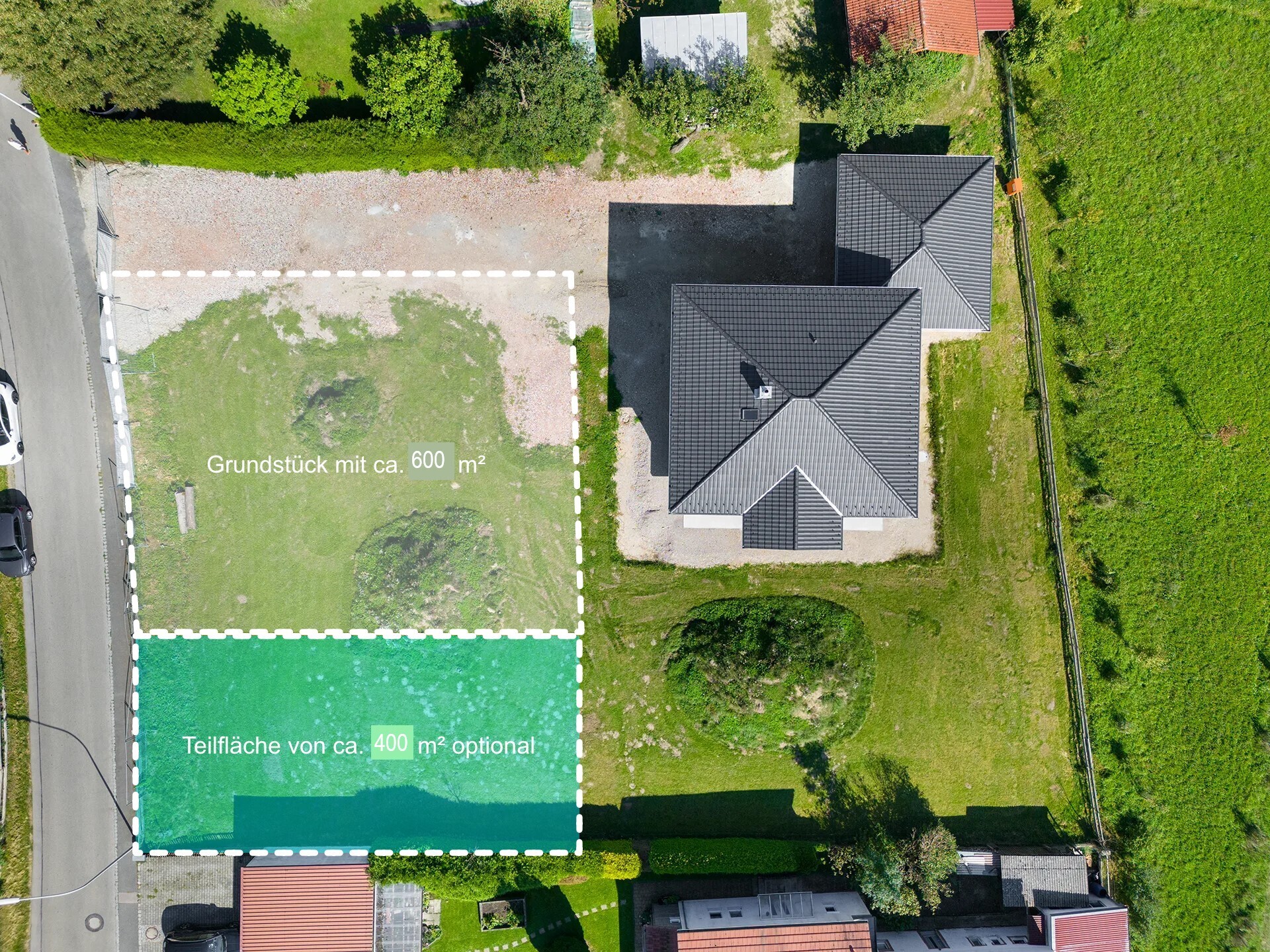 Geniales Baugrundstück zum Bau eines Einfamilienhauses in Ortsrandlage - Grundstücksteilung_neu