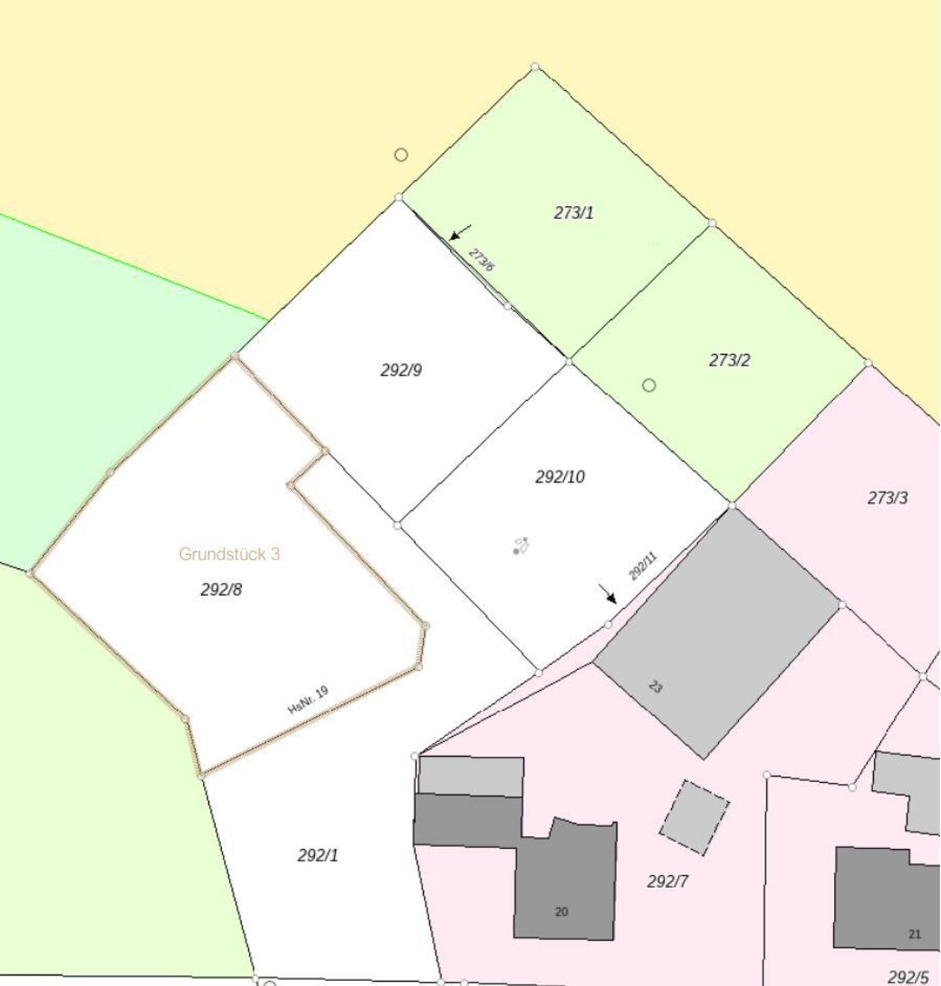 Attraktives Baugrundstück von 866 m² mit hervorragender Anbindung nach München (ohne Bauzwang) - Lageplan Parzelle 3